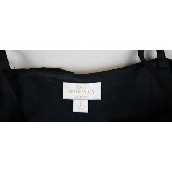 ERIN FETHERSTON FOR TARGET - WOMEN'S BLACK RUFFLE LAYERED DRESS - SIZE 7 - Picture 5 of 7